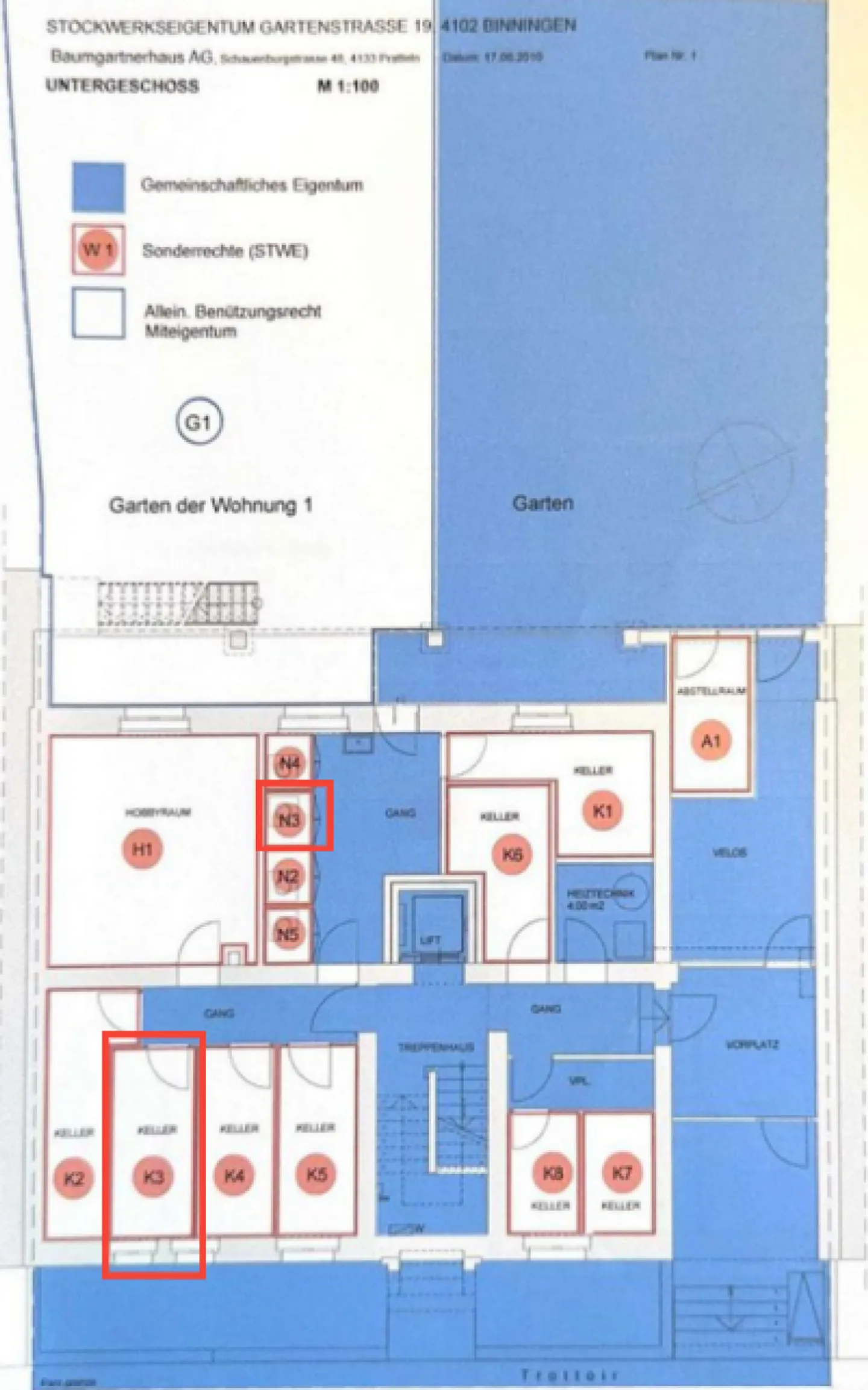 Appartement 3.5 pièces bien entretenu à Binningen avec ascenseur, balcon de 12 m² et lave-linge privé - Photo 16 sur 18