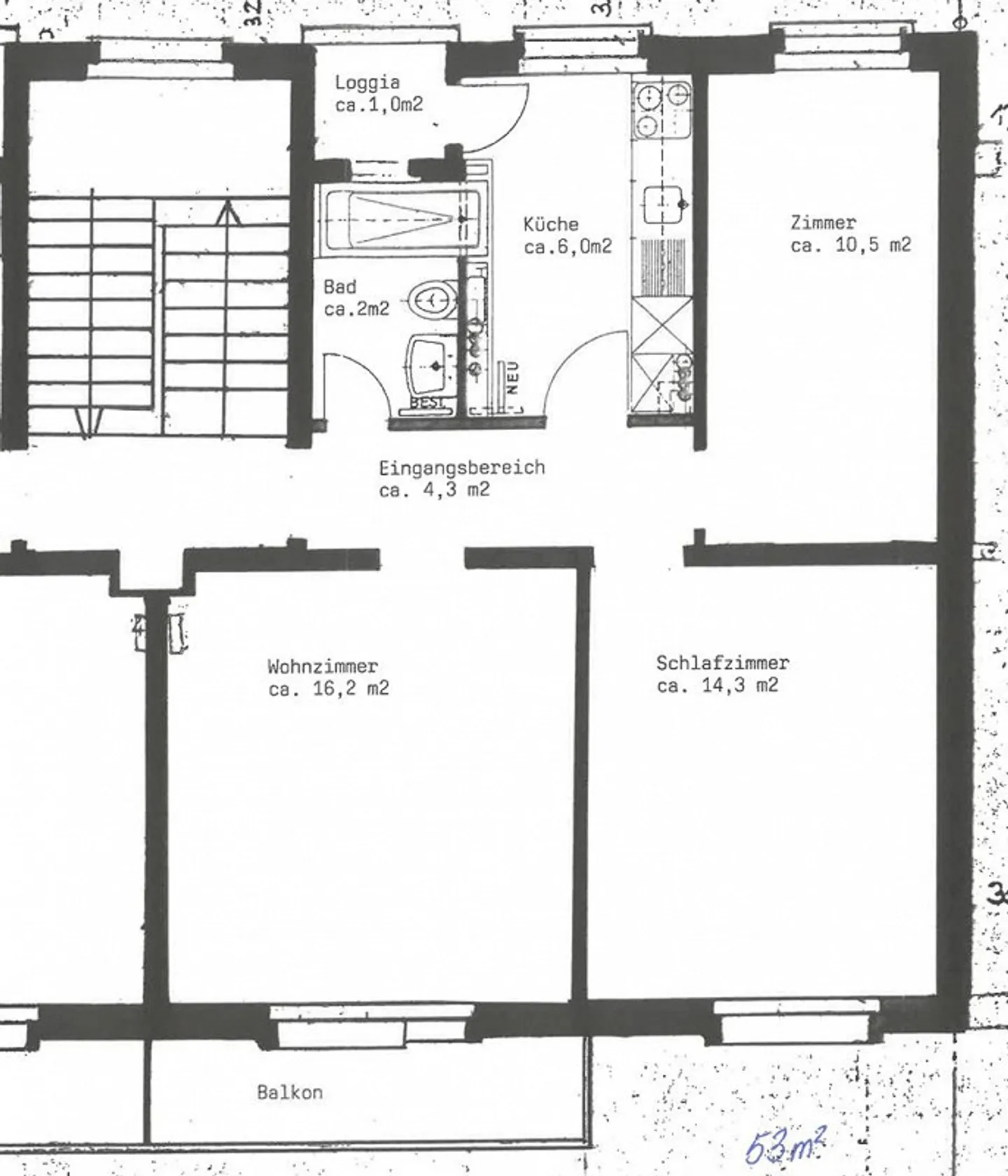 Appartement de 3 pièces au 3ème étage à louer à 8048 Zurich - Photo 7 sur 7