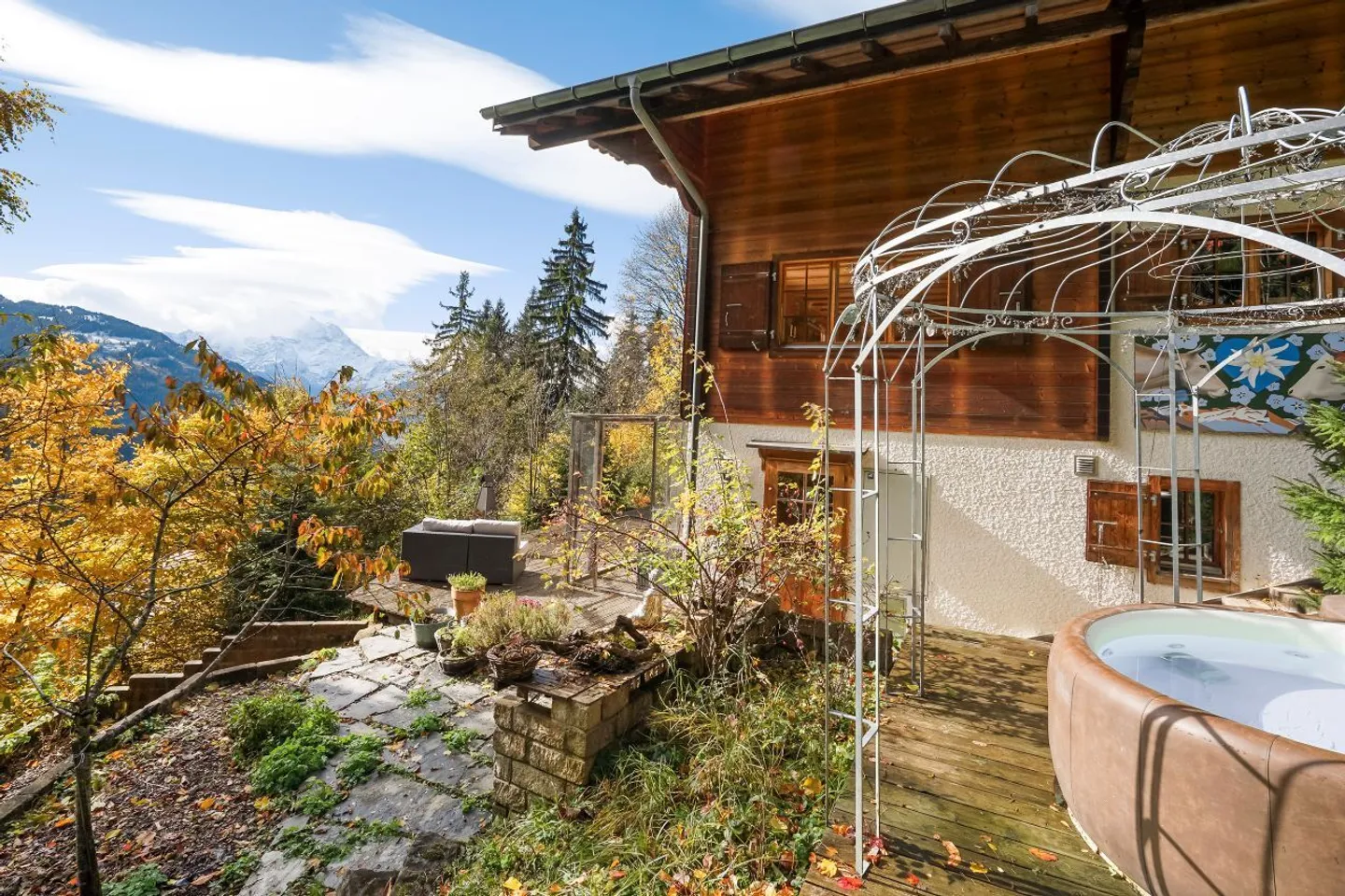 Chalet Rose: Ein grünes Friedensrefugium in La Barboleuse - Foto 34 von 35