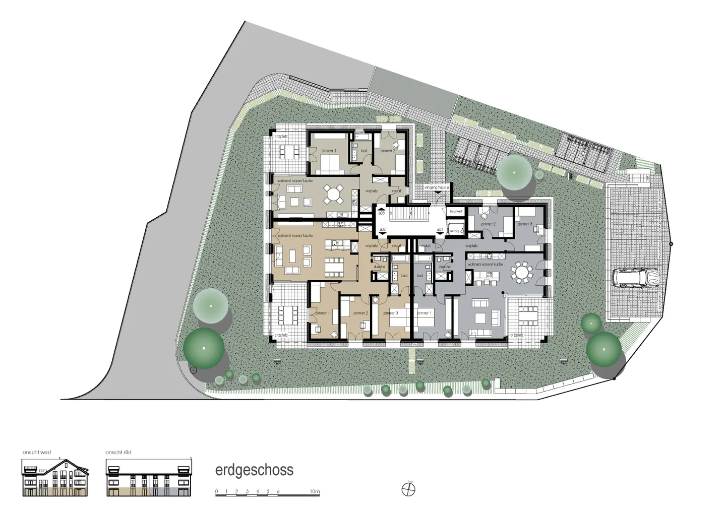 Appartement spacieux au rez-de-chaussée - Photo 2 sur 3