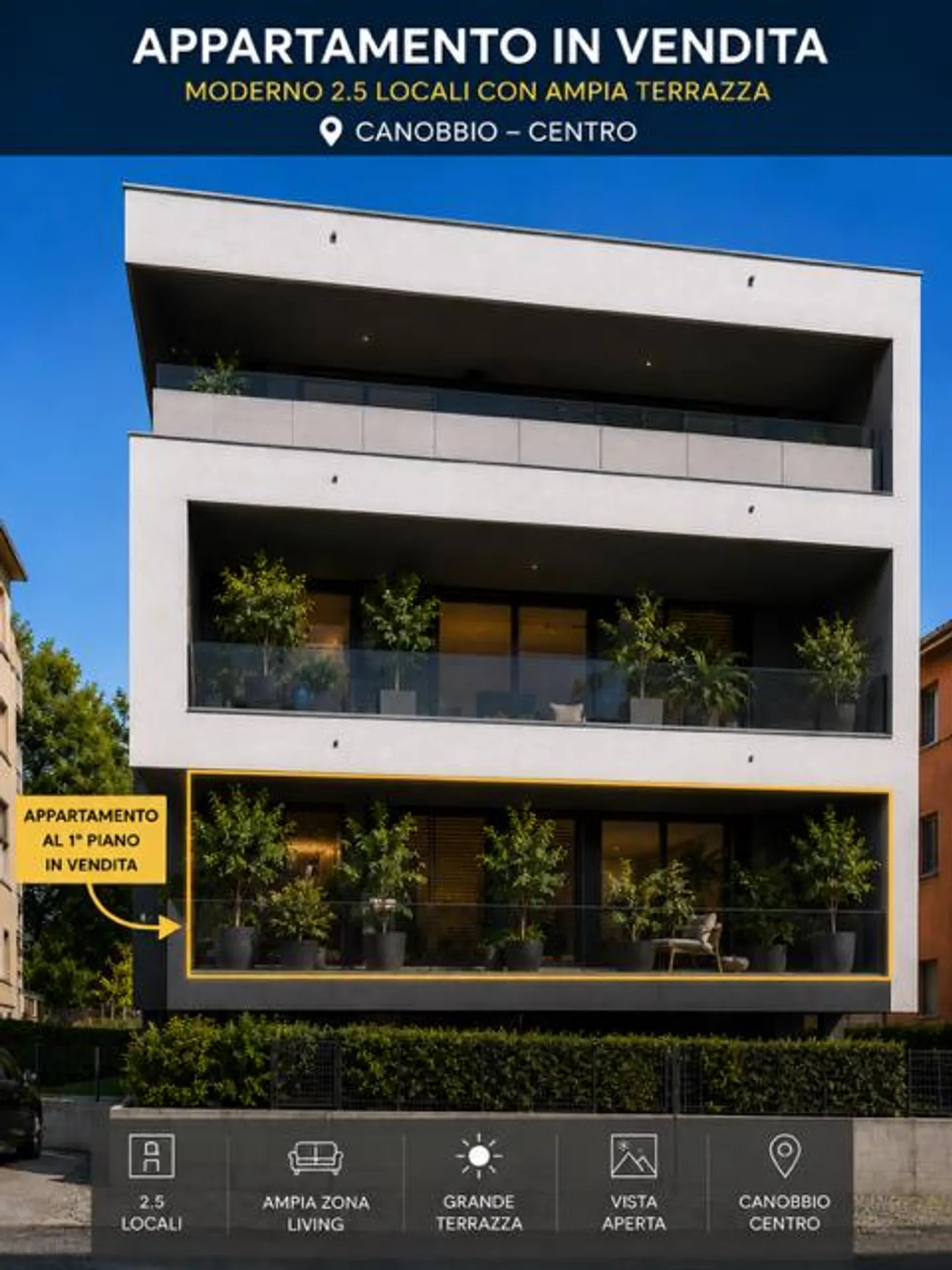 Geräumige Wohnung mit großer Terrasse - Foto 1 von 10