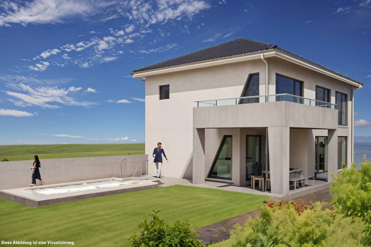 Terrain de construction de rêve dans un emplacement ensoleillé en pente avec vue sur les Alpes copie - Photo 2 sur 13