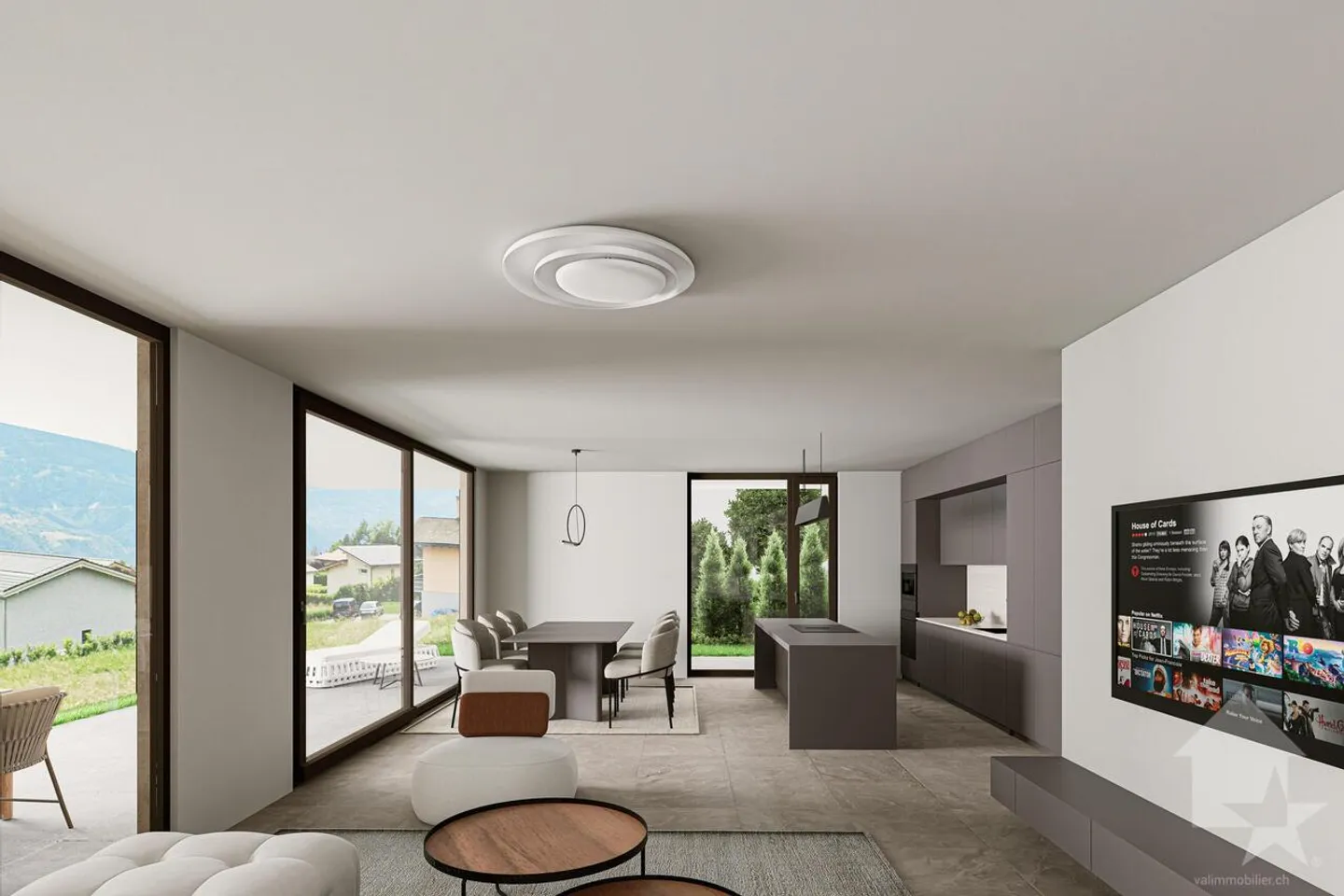Chermignon, 4,5 camere nuove al piano terra - Foto 7 di 9