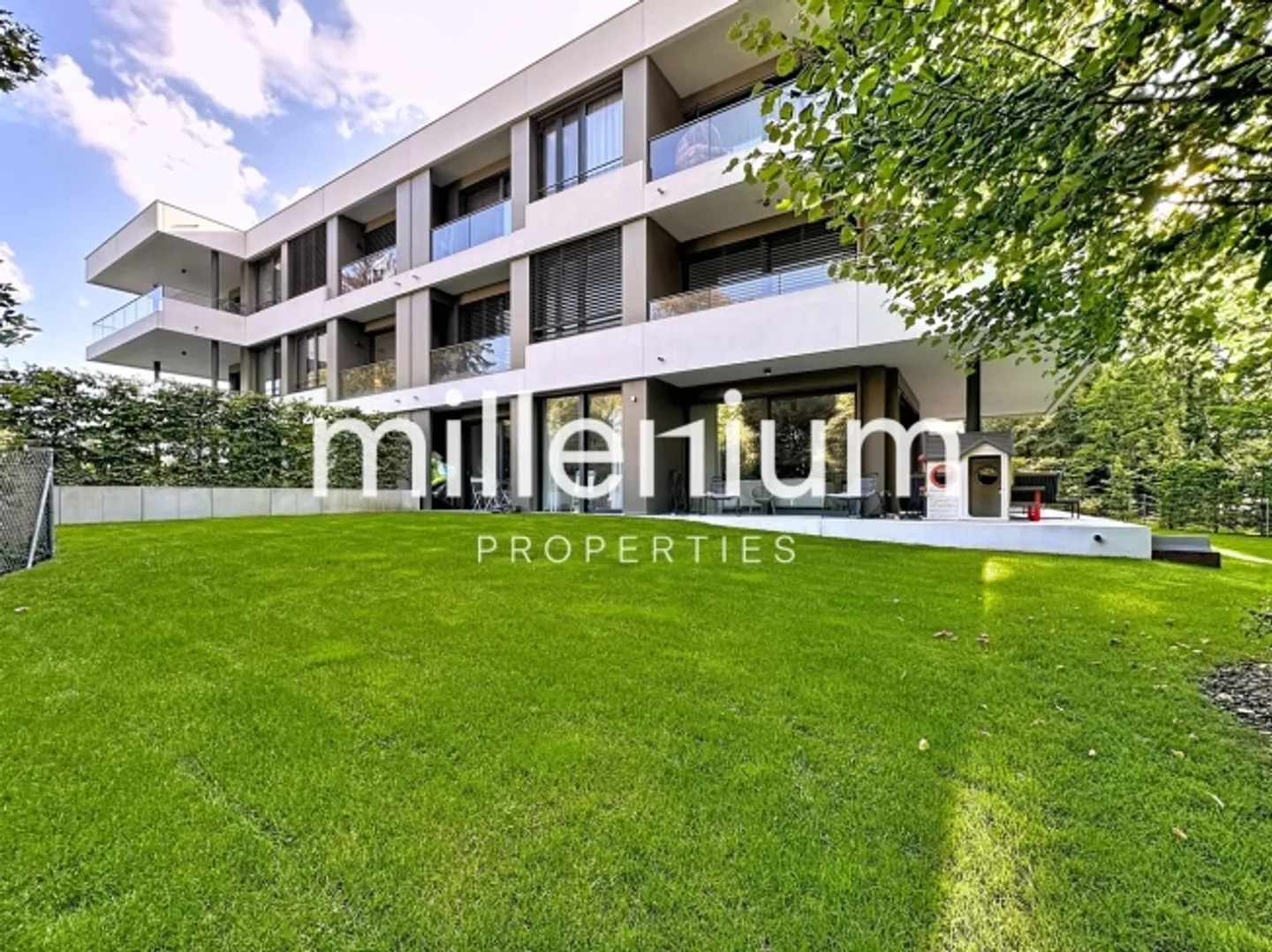 Zeitgenössische Wohnung mit privatem Garten - Chambésy - Foto 1 von 12