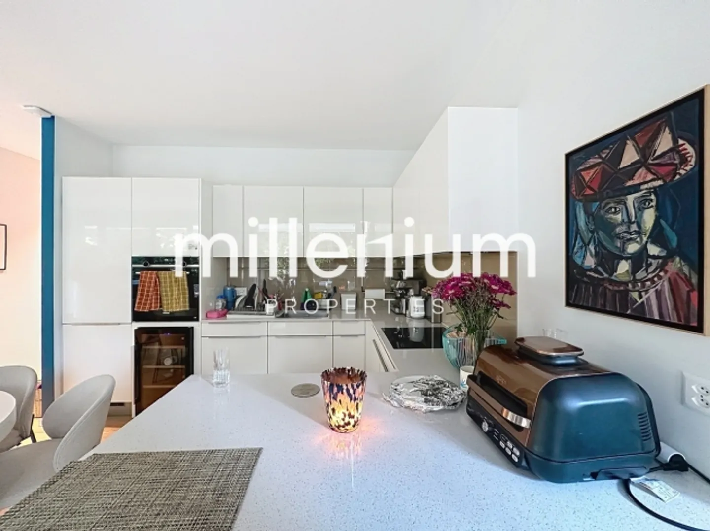 Zeitgenössische Wohnung mit privatem Garten - Chambésy - Foto 4 von 12