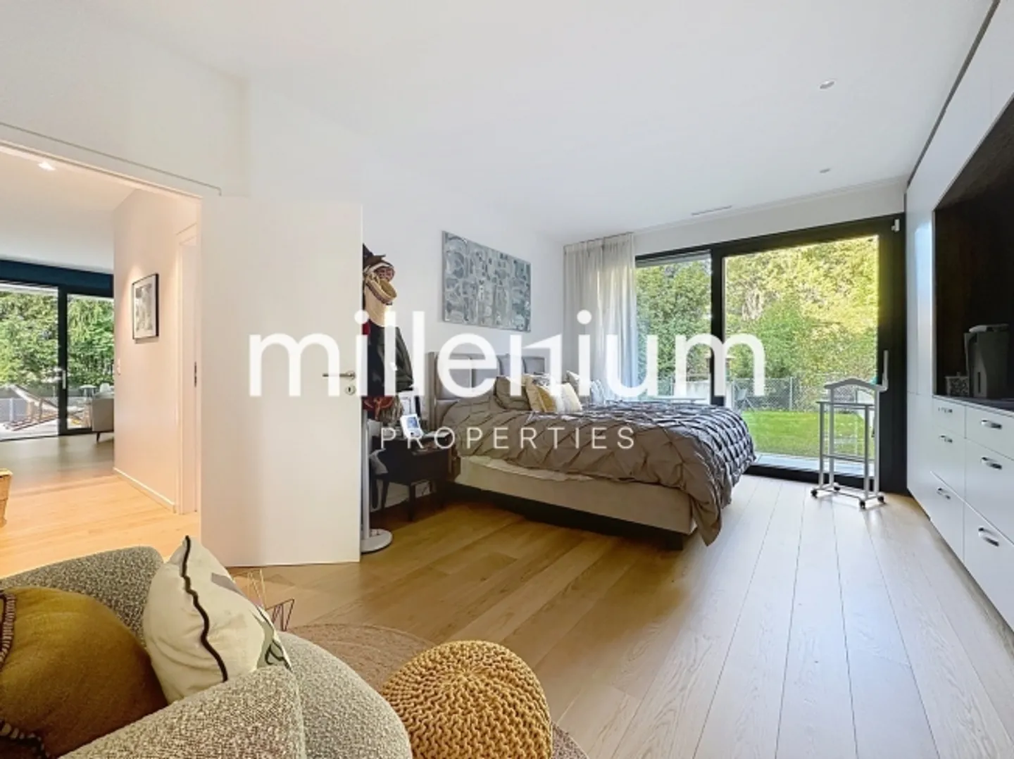 Zeitgenössische Wohnung mit privatem Garten - Chambésy - Foto 5 von 12