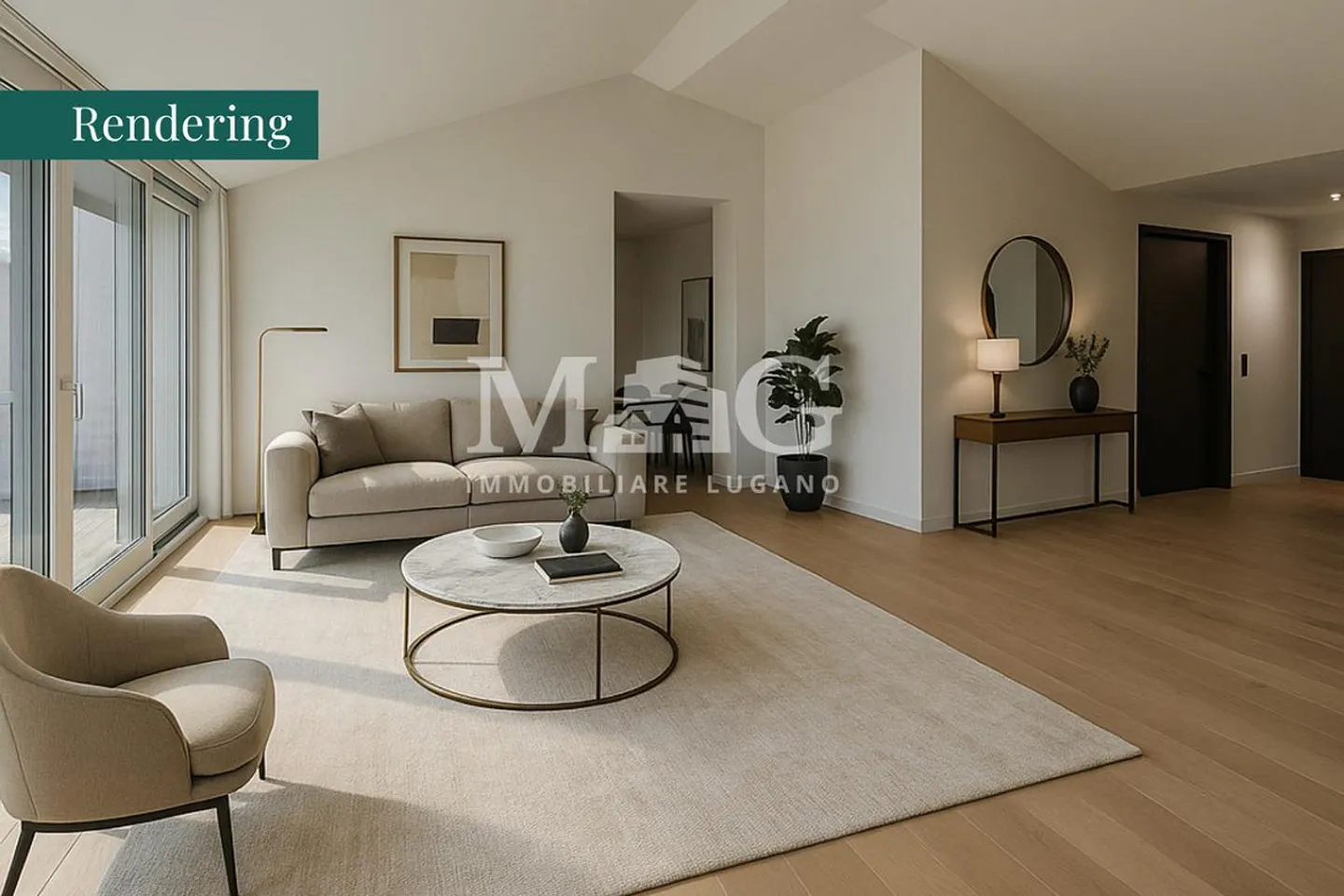 Lugano: Attic in a Historic Villa with Lake View and Panoramic Terrace - Photo 7 of 7