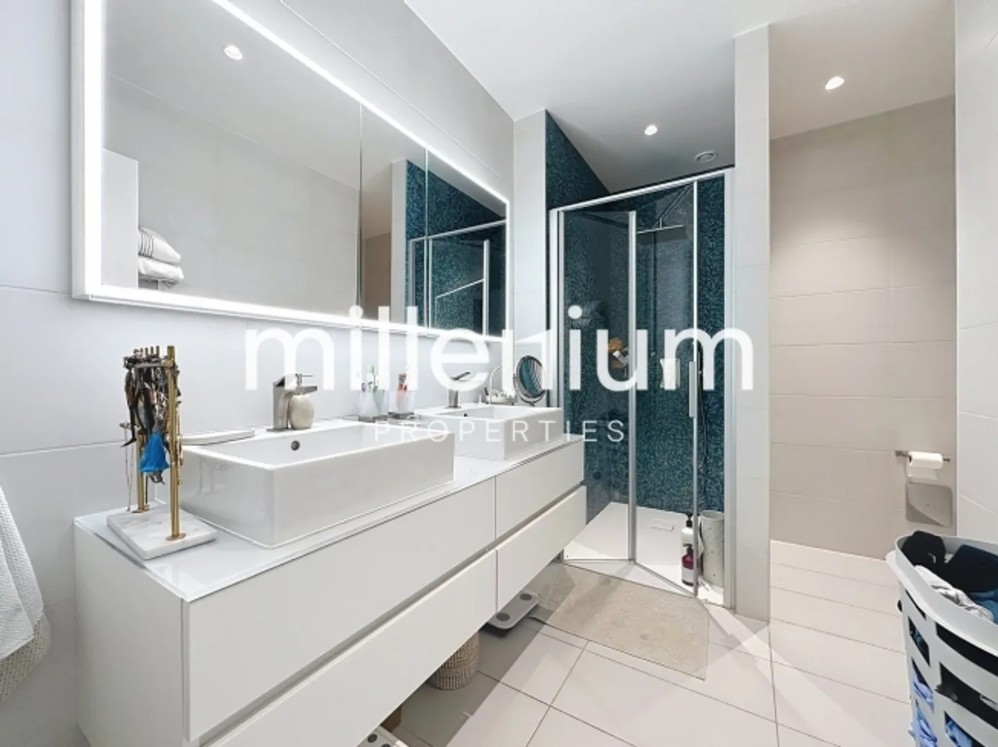 Zeitgenössische Wohnung mit privatem Garten - Chambésy - Foto 8 von 12