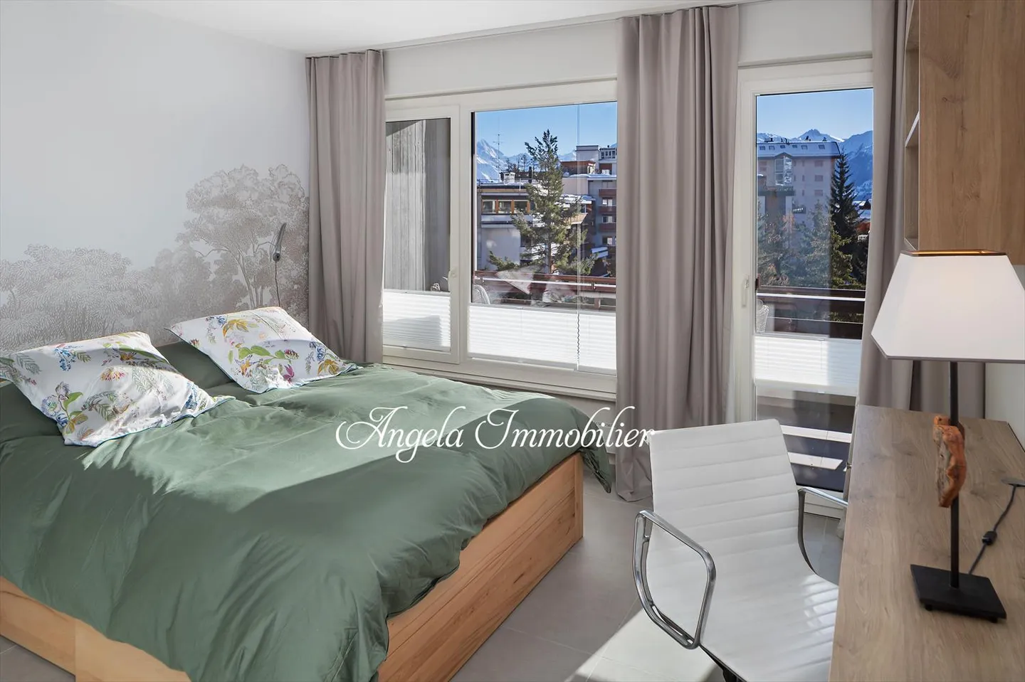 Incantevole rifugio alpino di 2,5 stanze a Crans-Montana - Foto 1 di 9