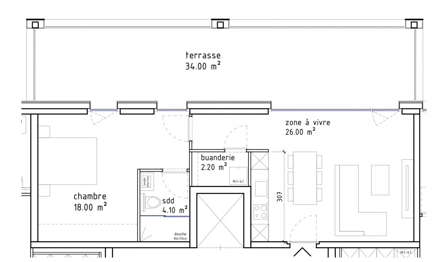 Topaz Promotion in Crans-Montana, 2.5 rooms - Photo 6 of 6