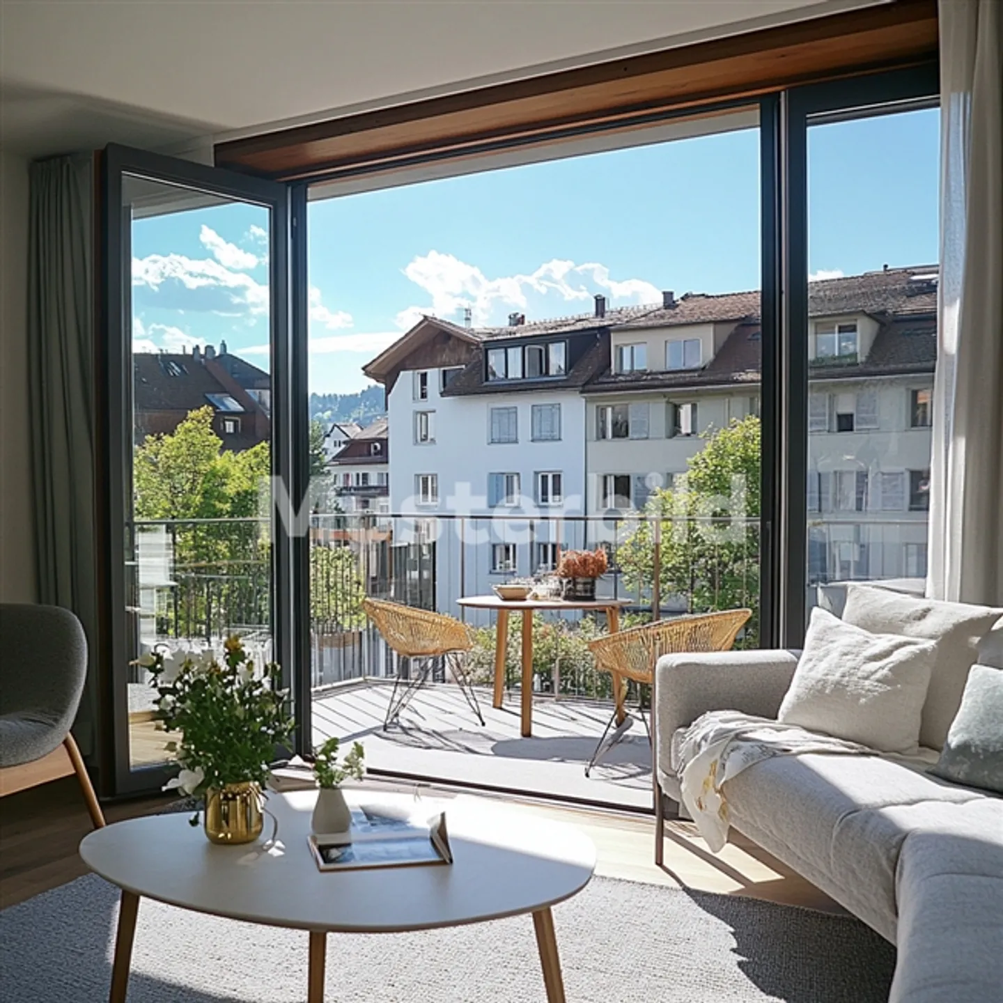 Family-friendly 5.5-room apartment in Walchwil with lake view for exchange - Photo 2 of 6