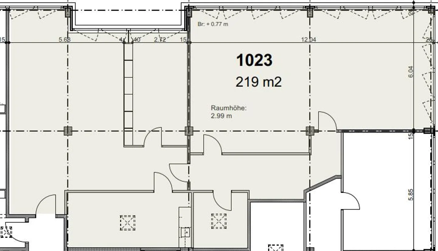Geräumige Fläche von 219 m² in strategischer Lage Camorino - A ... - Foto 2 von 2