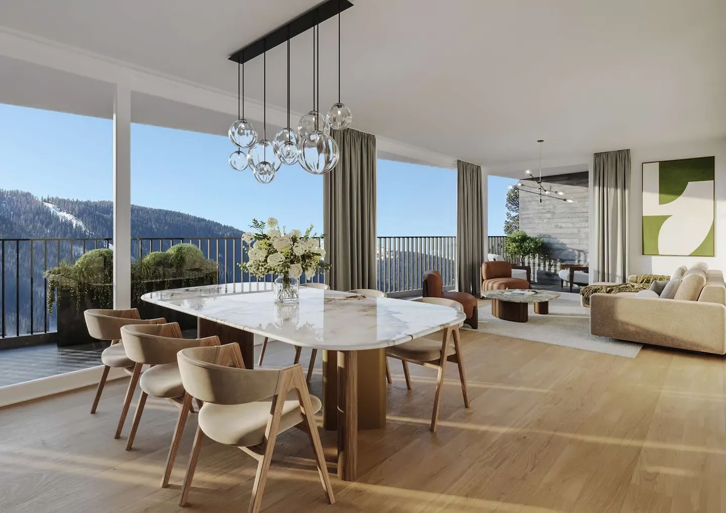 Appartement neuf de luxe 4 1/2 pièces - Photo 2 sur 6