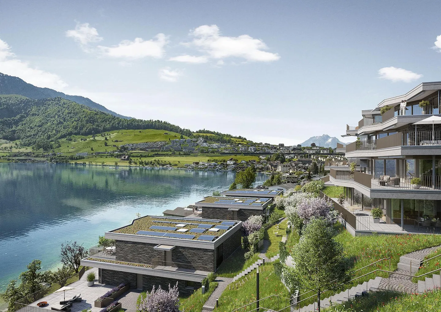 Luxurious 3.5 Room Terrace Apartment with Grand Lake and Mountain View - Photo 6 of 8