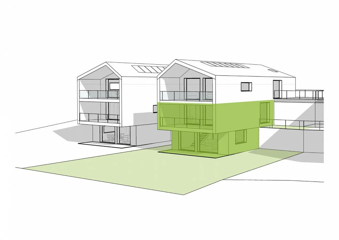 4.5 Loc PT Duplex con Giardino - Nuova Costruzione Minergie / 4.5z nuove Minergie-appartamenti - Foto 7 di 7