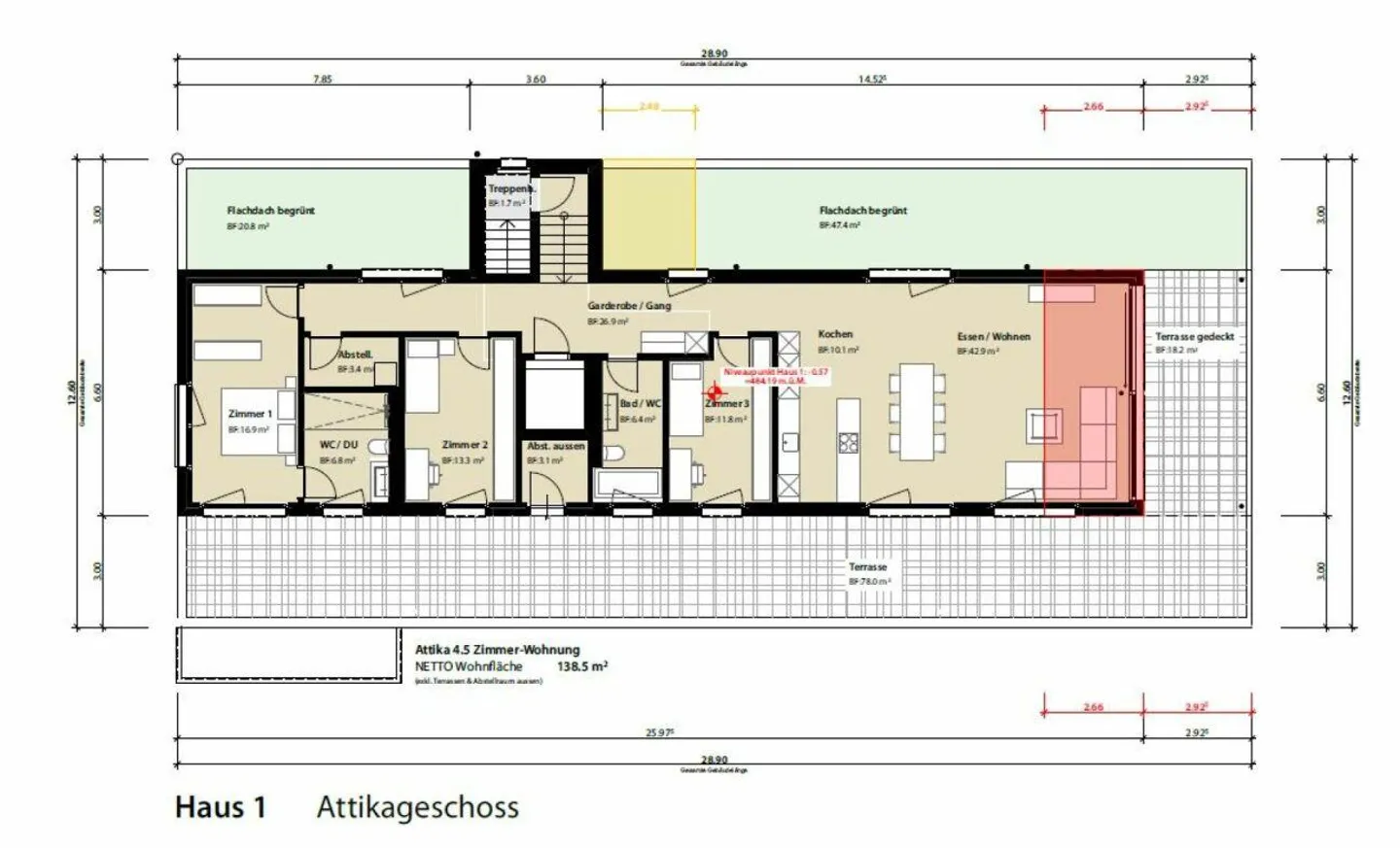 Moderno appartamento attico di 4,5 stanze con vista panoramica mozzafiato - Foto 12 di 12