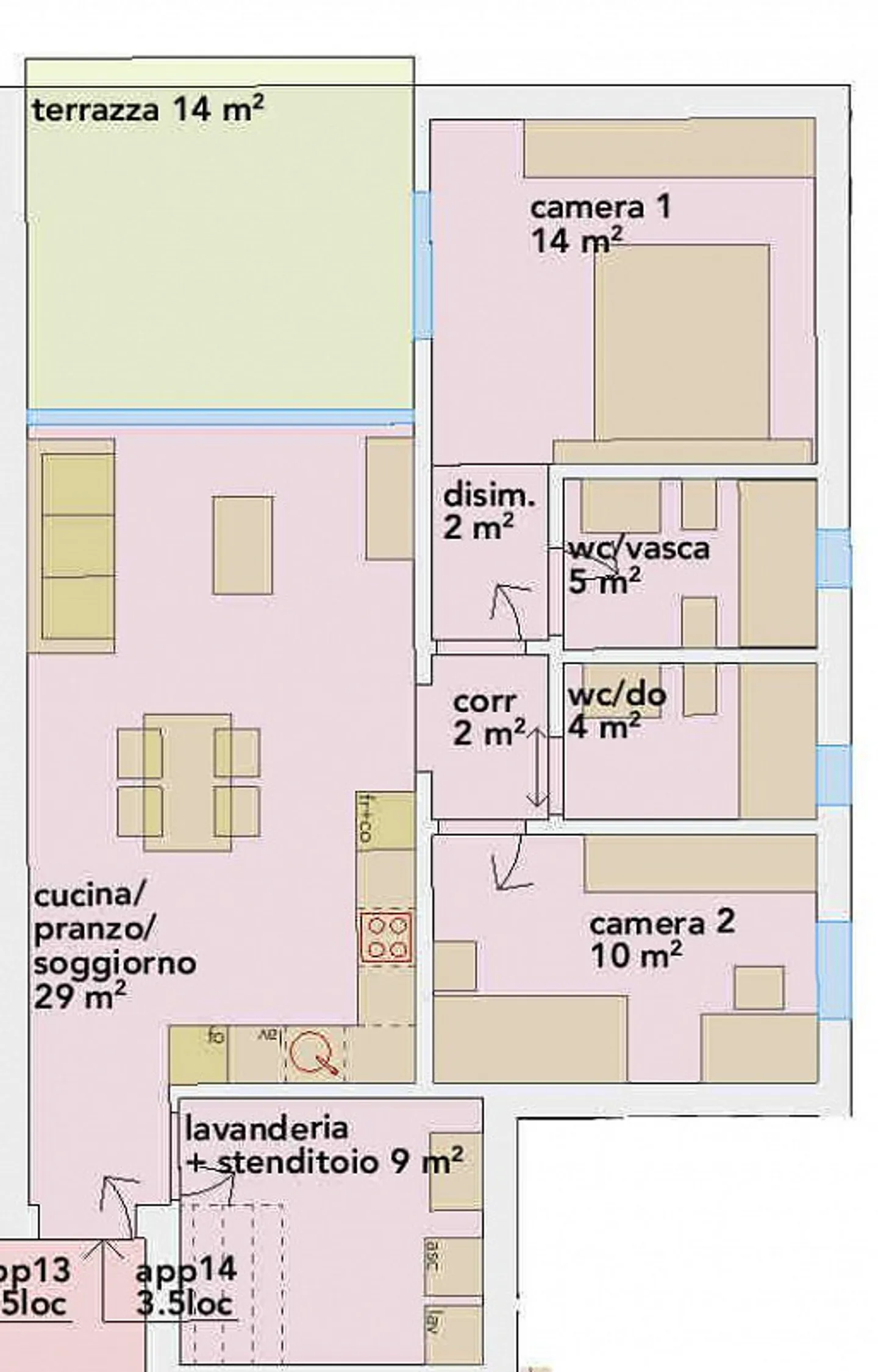 Nuovo Appartamento all'ultimo piano con simpatica terrazza - Foto 9 di 13