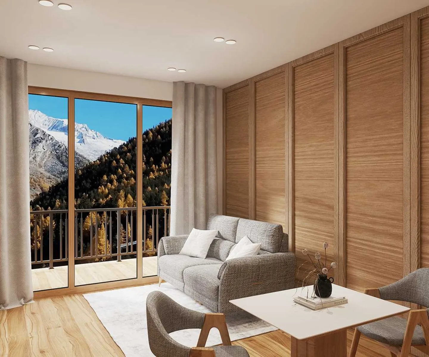 Dom 4545 - Possiedi il tuo esclusivo studio hotel o la tua suite in hotel a Saas-Fee - gestito da Dorint Hotels & Resorts. - Foto 2 di 4