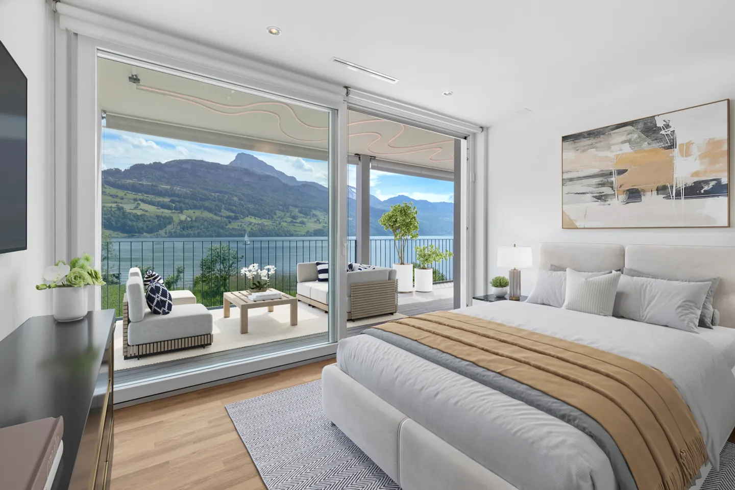 Exclusive 4-room maisonette with direct lake access in Brunnen - Photo 3 of 4