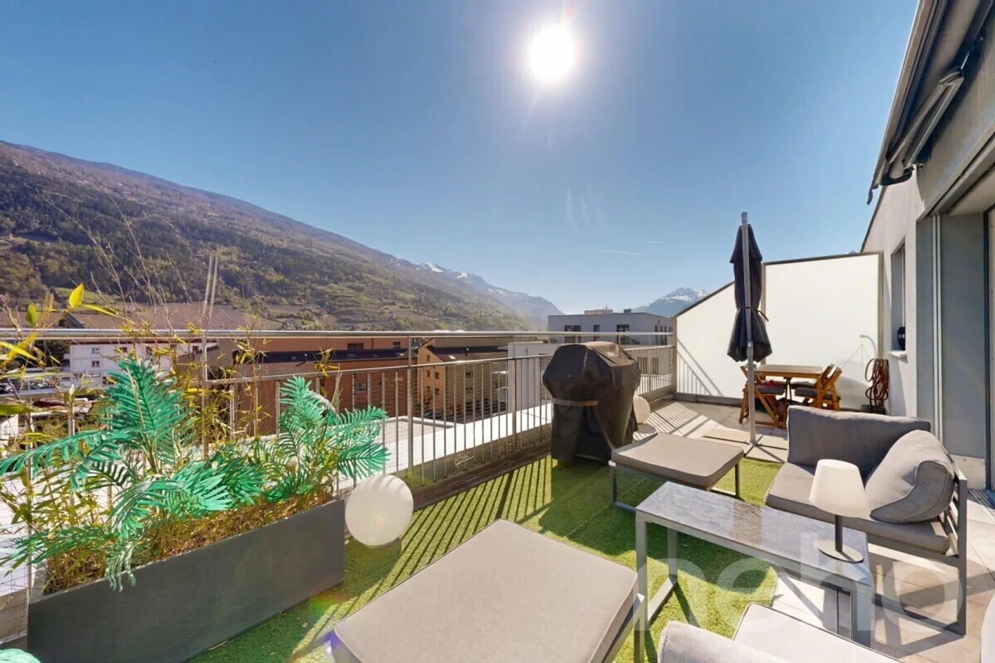 Bel appartement de 3,5 pièces au dernier étage à Sion avec grande terrasse - Photo 7 sur 12