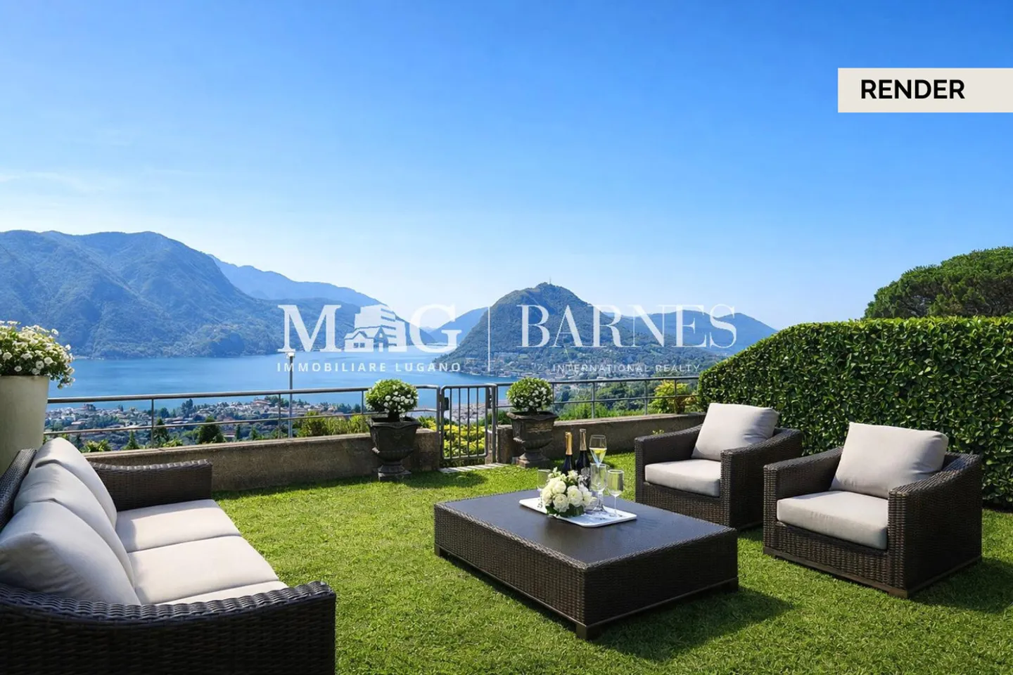 Lugano: Villa mit Seeblick und privatem Garten - Foto 7 von 23