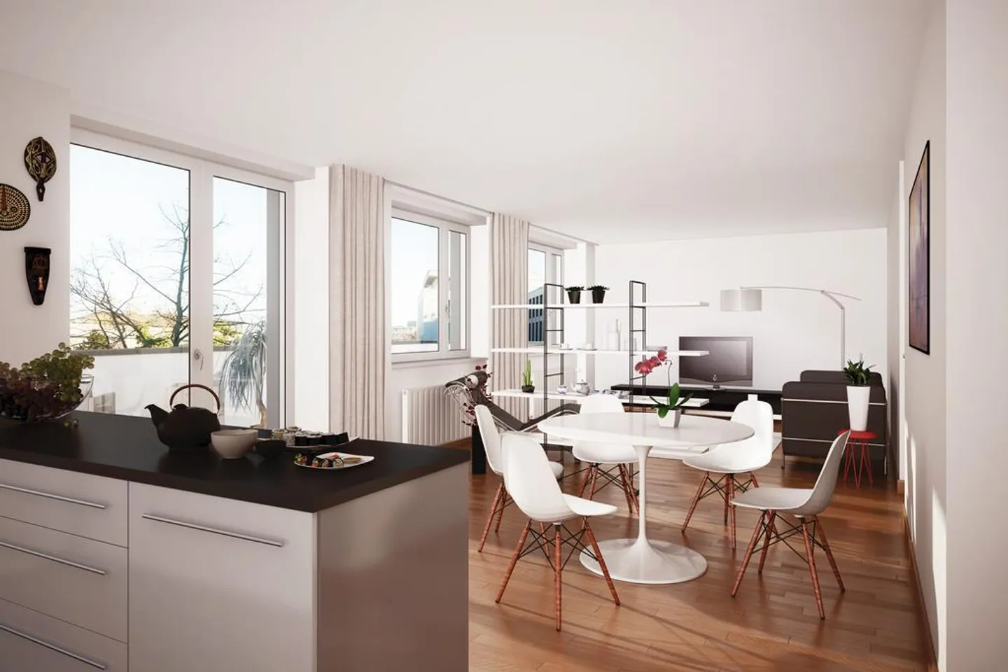 Exclusive city apartment with a view of greenery - Photo 4 of 6