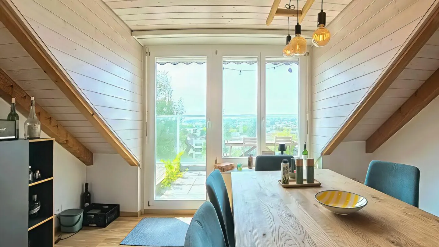 Bright 3.5 Room Attic Apartment with View plus Hobby Room and 1 Parking Space - Photo 4 of 11