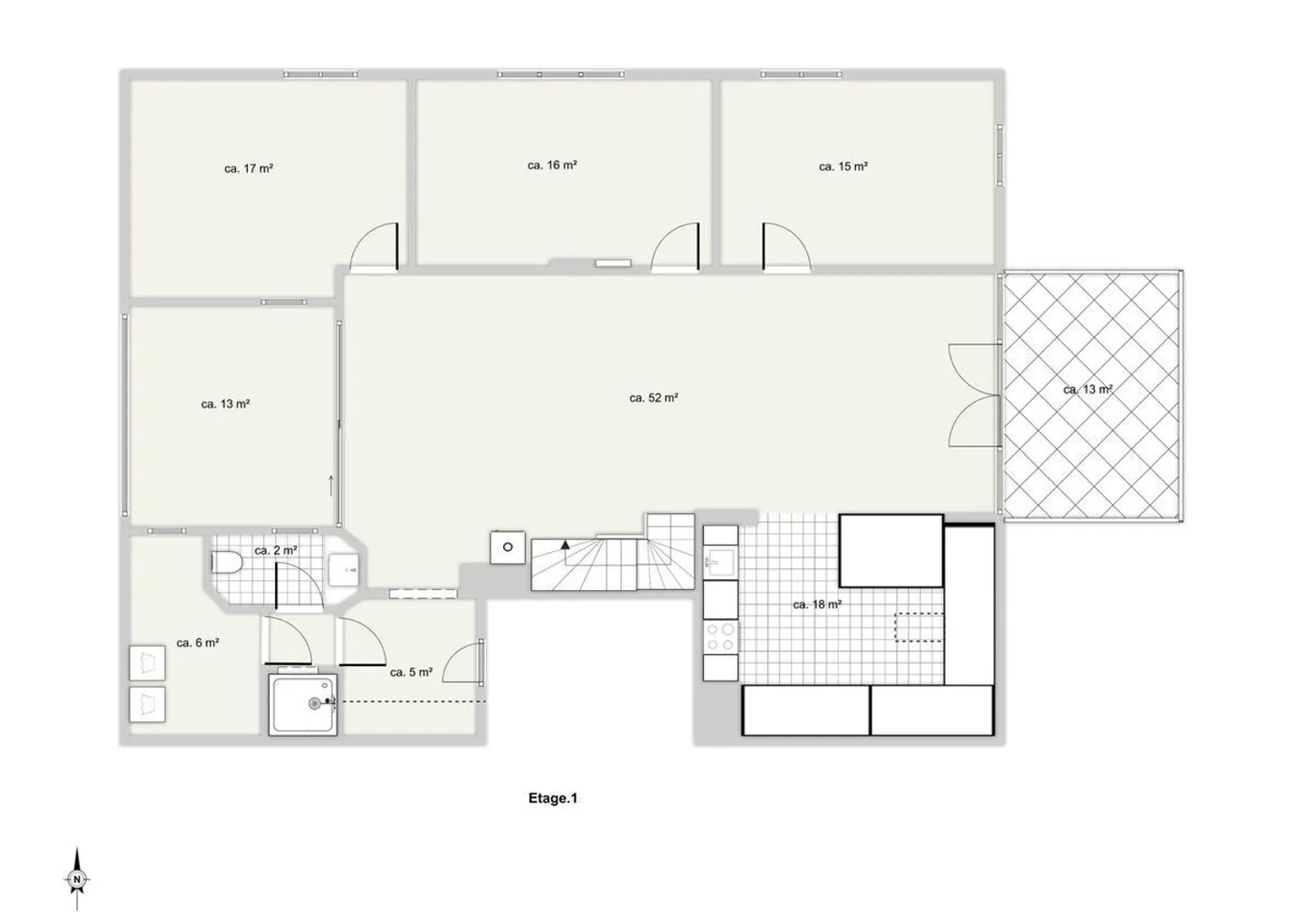 Penthouse mit Panoramablick - Foto 10 von 11