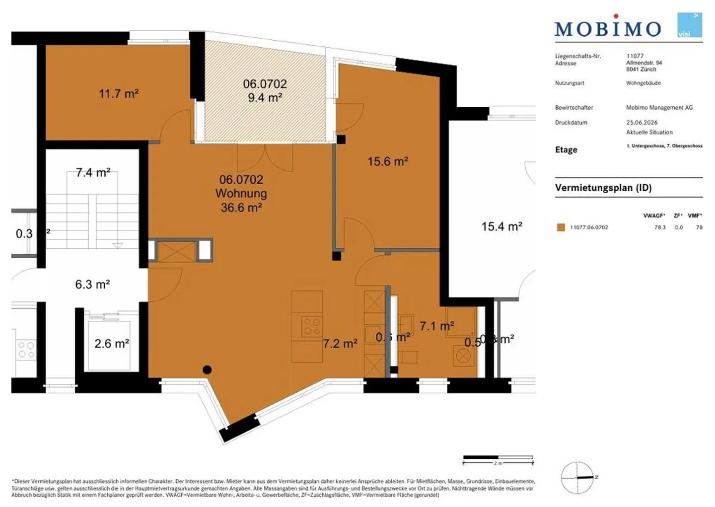 Modernes Apartment in ZHIL Manegg - Foto 6 von 8