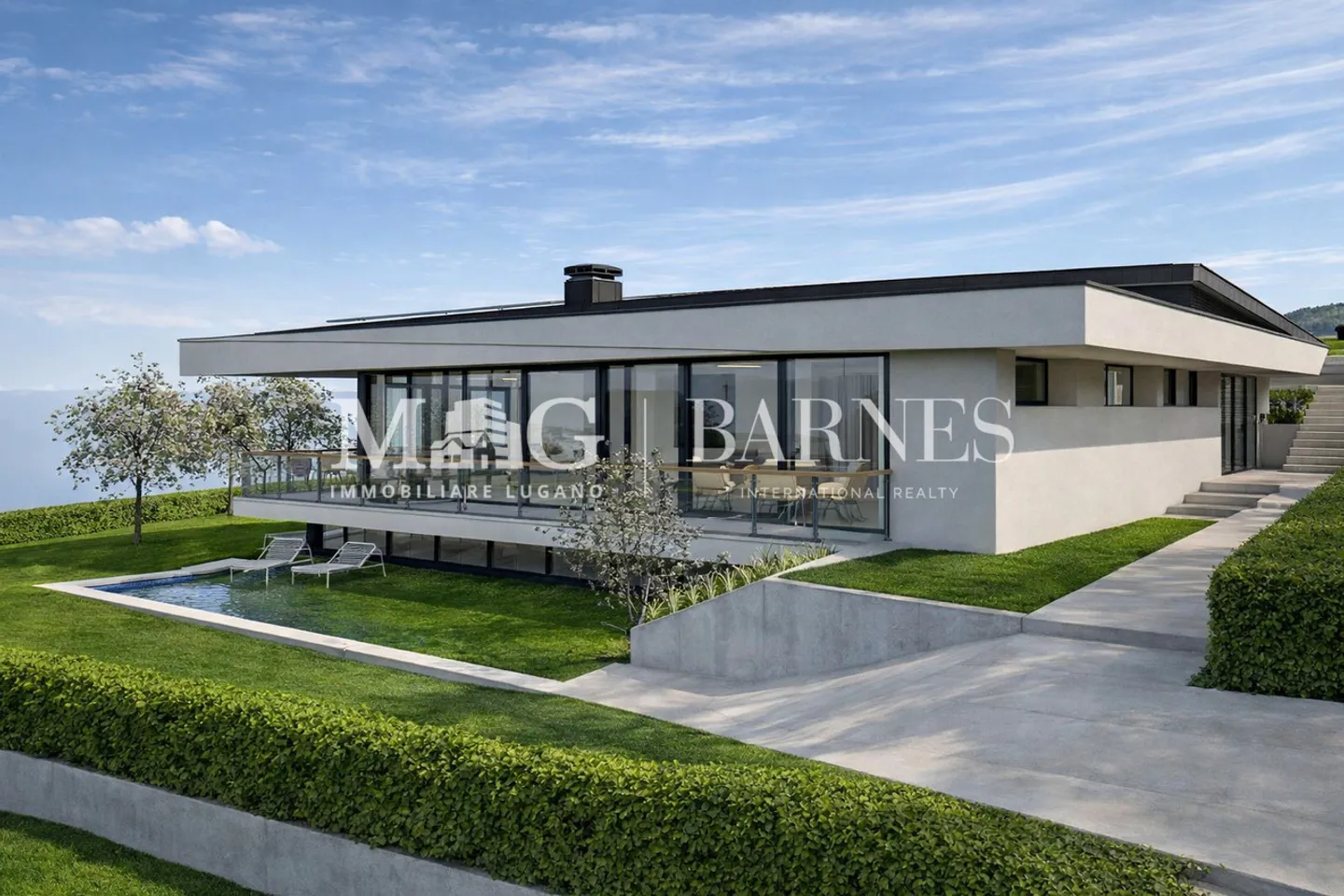 Lugano, Origlio: Baugrundstück mit genehmigtem Projekt für Villa - Foto 6 von 7