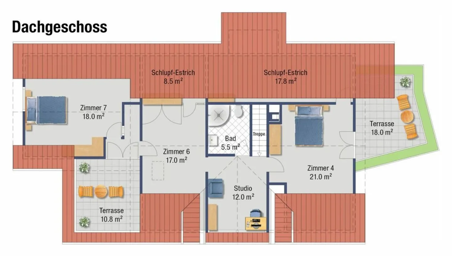 8.5-Room Single-Family House with Apartment in Rumlikon - Photo 14 of 14