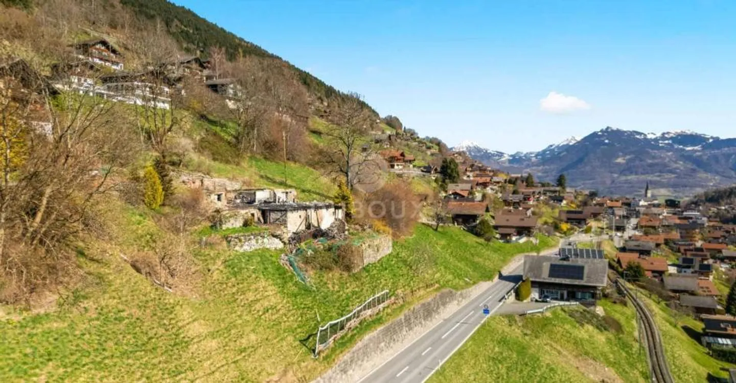 Magnifico terreno edificabile di 1'478 m2 con vista panoramica Troistorrents - Foto 3 di 4