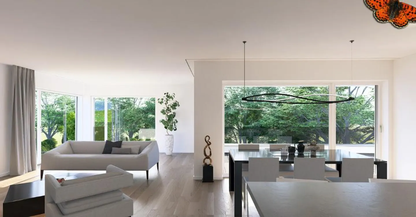 Duplex mit Loggia in Villars - Foto 4 von 11