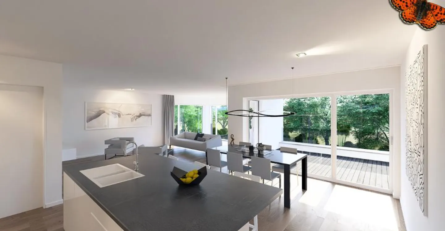 Duplex mit Loggia in Villars - Foto 6 von 11