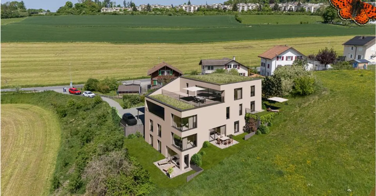 Duplex mit Loggia in Villars - Foto 7 von 11