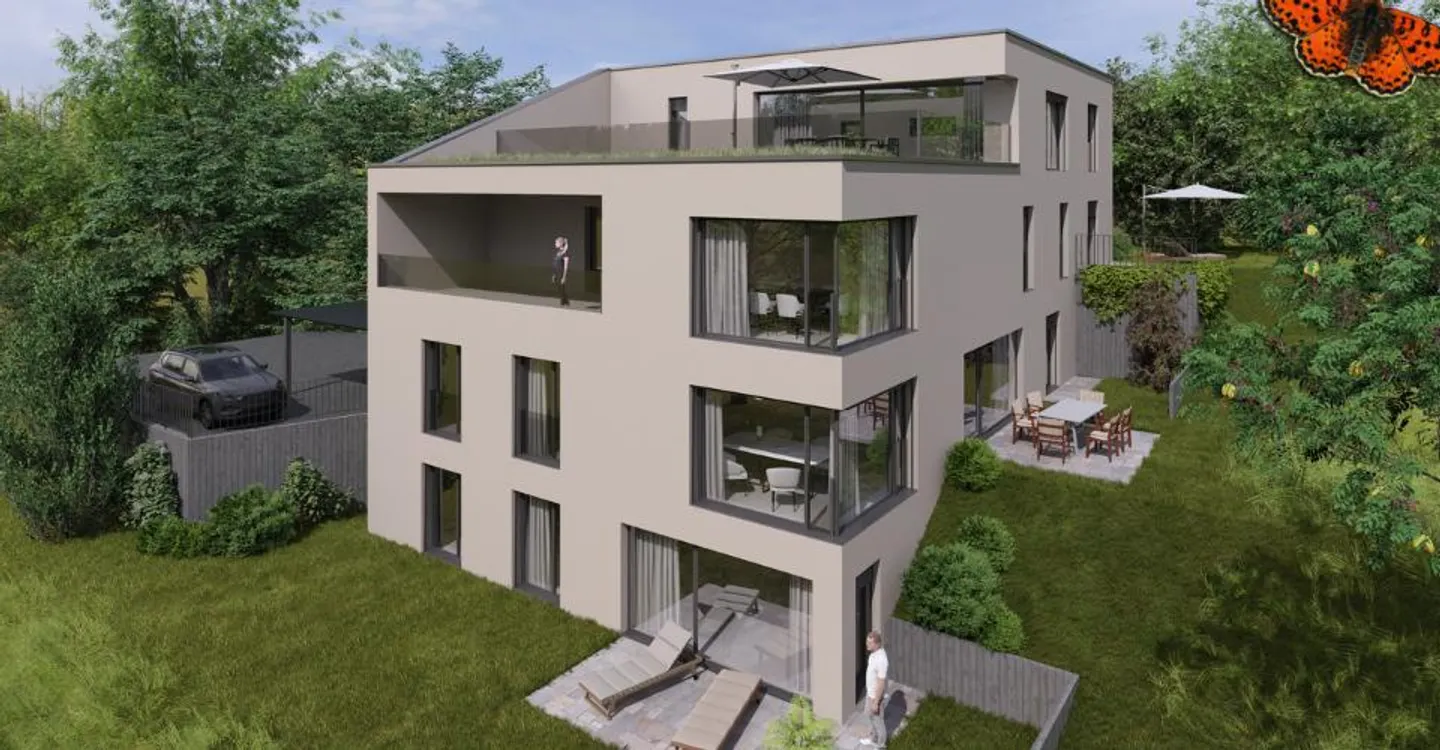 Duplex mit Loggia in Villars - Foto 9 von 11