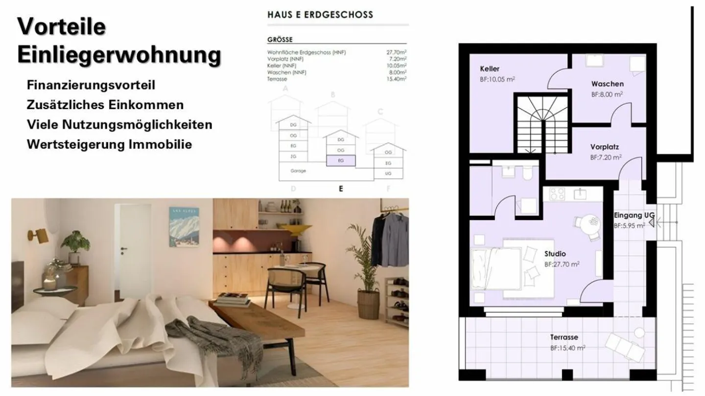 Investissement et qualité de vie : Maison avec appartement séparé (Maison E) - Photo 5 sur 10