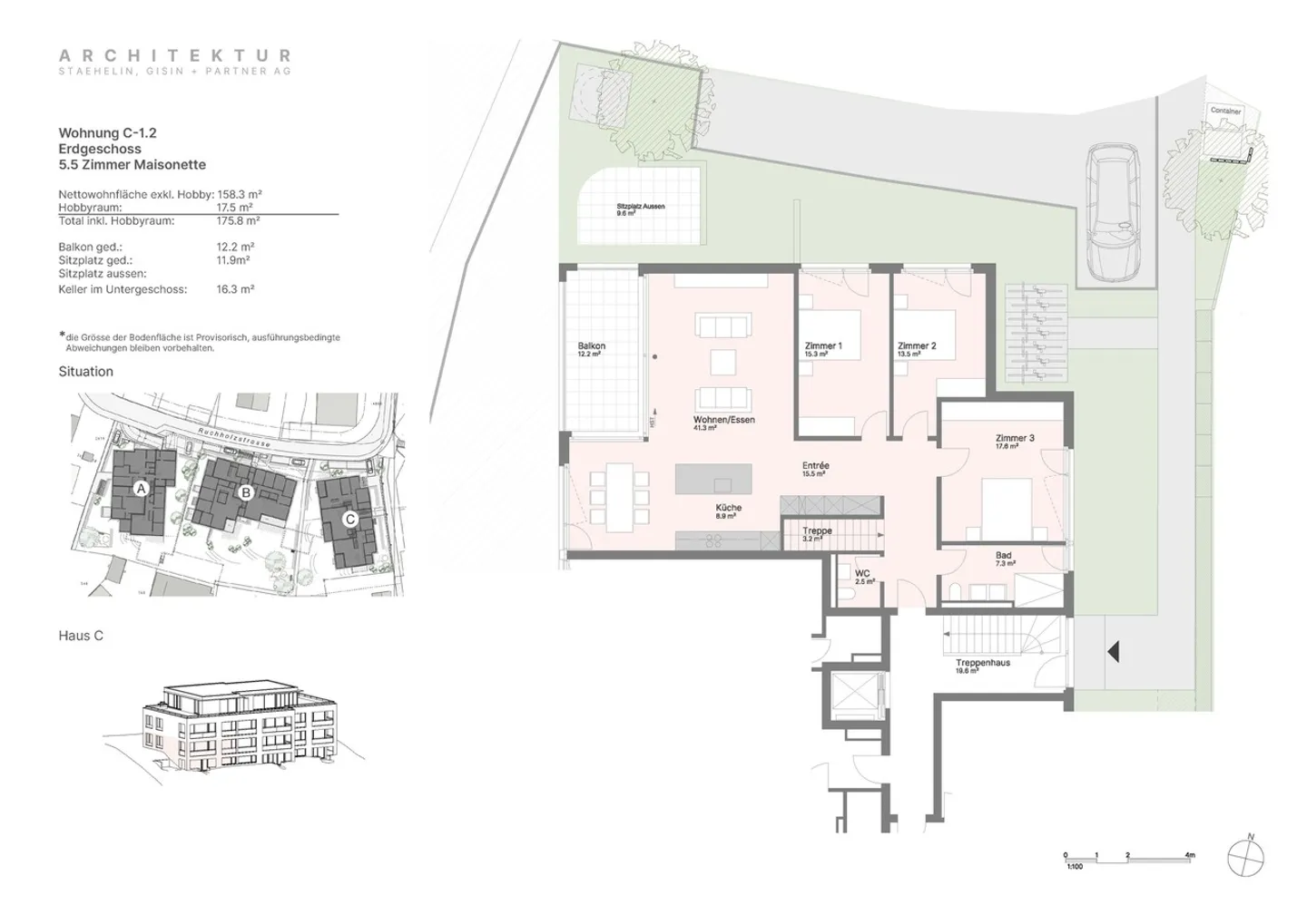 Appartement en duplex neuf au rez-de-chaussée dans un bel emplacement (C-1.2) - Photo 4 sur 7