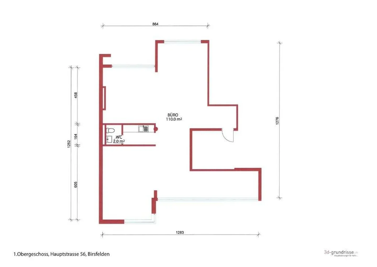 Ufficio di 110 m2 in posizione privilegiata - Foto 11 di 12