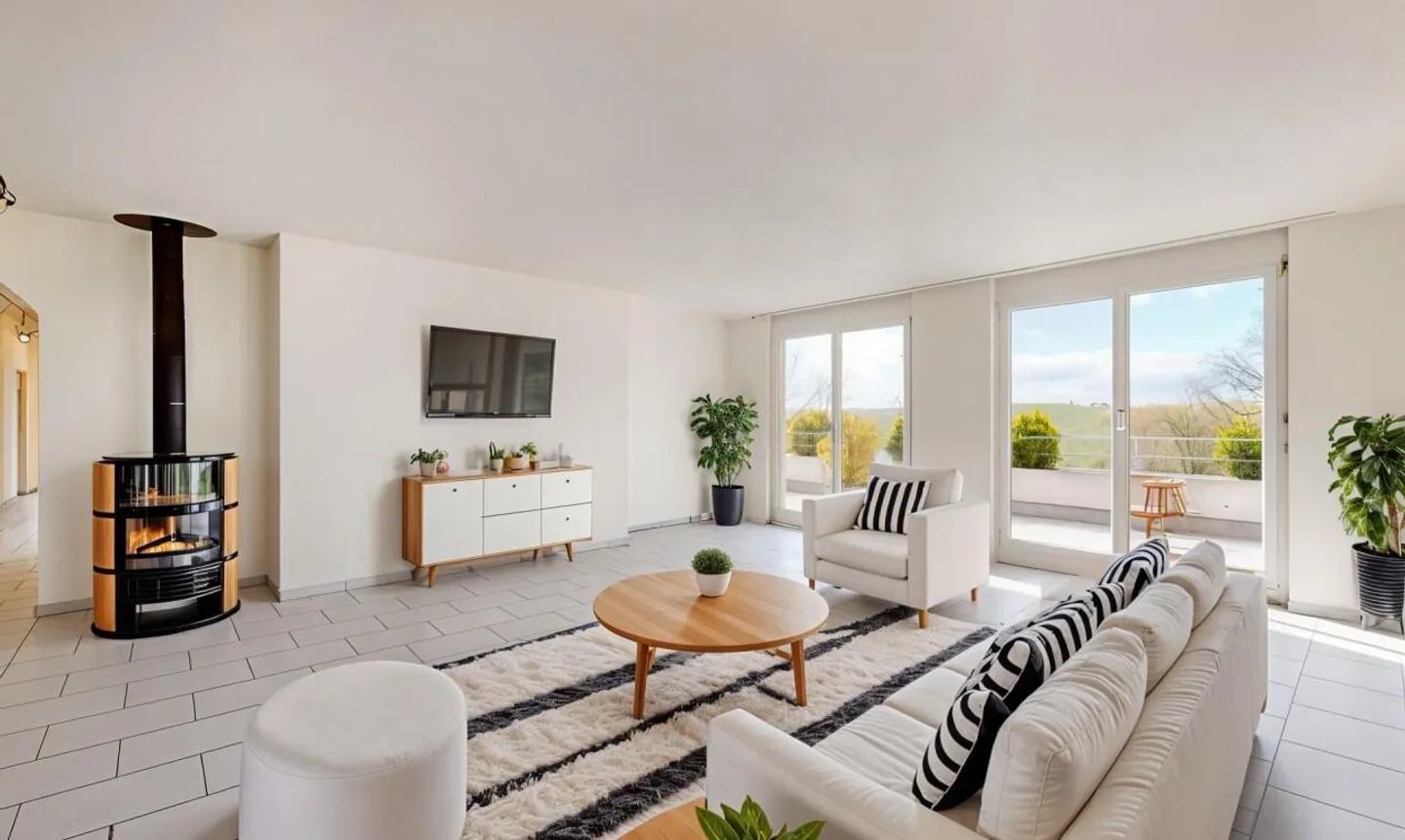 Ampio appartamento con terrazza di 5,5 locali a Düdingen - Foto 2 di 13