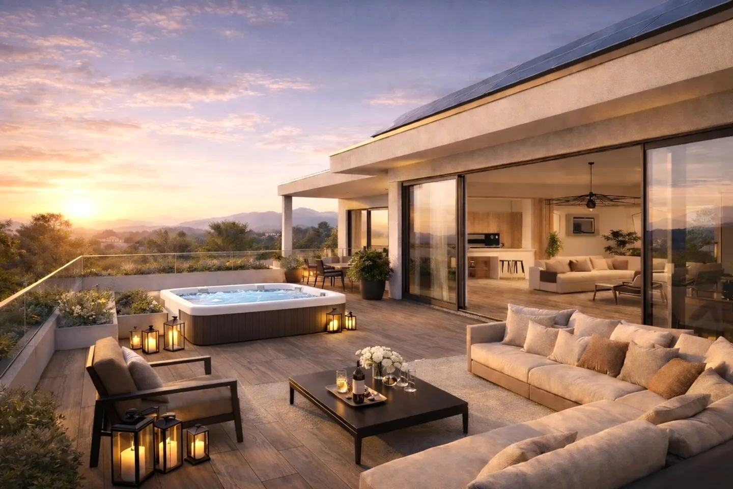 Collina d’Oro : Penthouse de nouvelle construction avec terrasse panoramique - Photo 1 sur 11