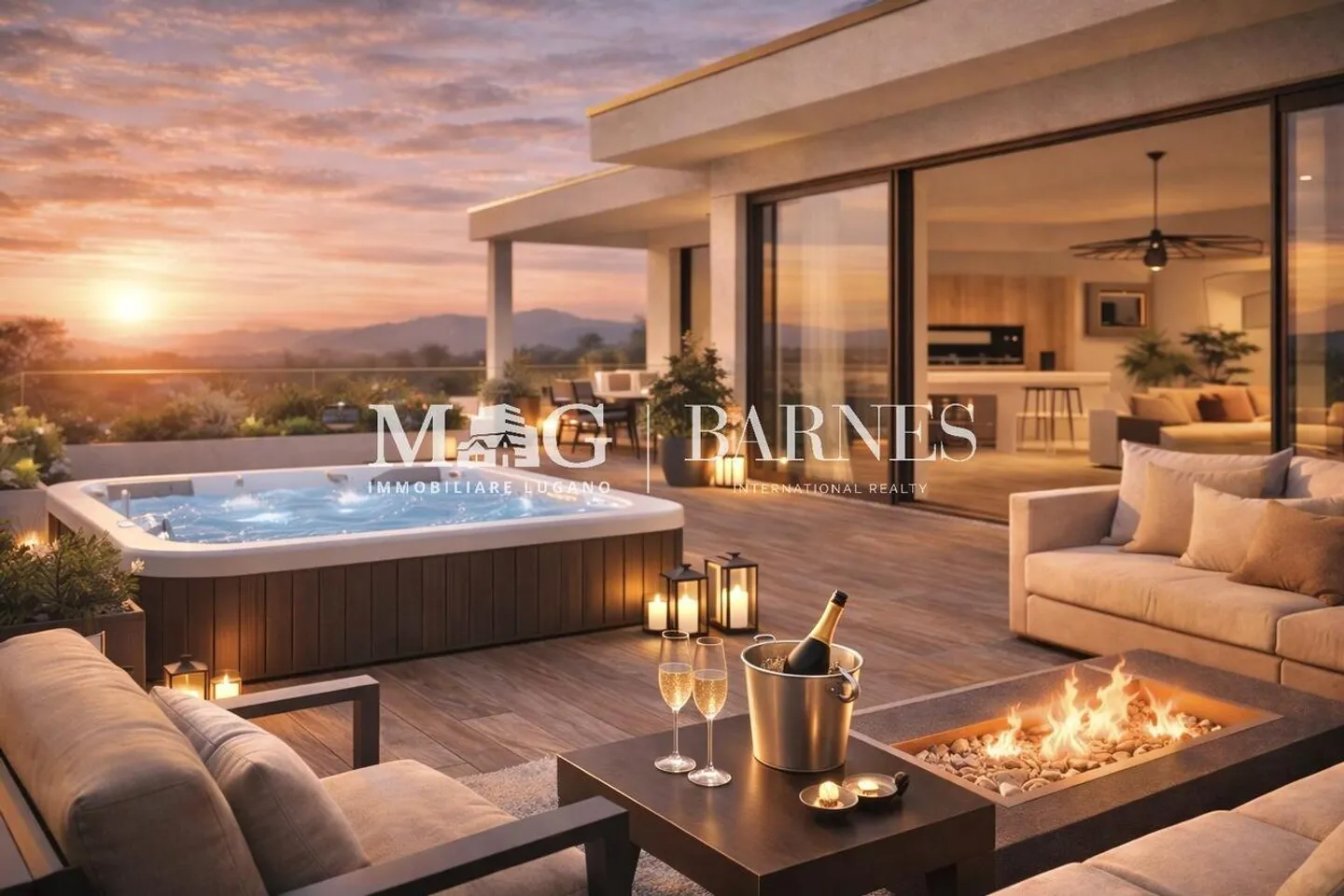 Collina d’Oro : Penthouse de nouvelle construction avec terrasse panoramique - Photo 3 sur 11