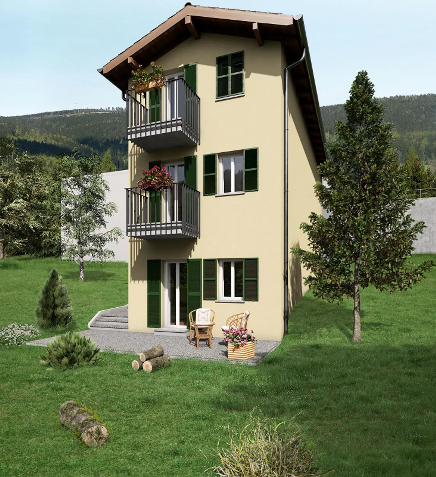 Certara - Lugano Vedesi casa ticinese da ristrutturare con licenza edi - Foto 7 di 13