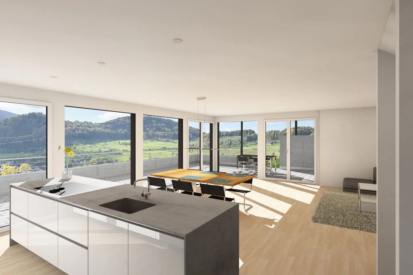 Neubau Doppeleinfamilienhaus mit Weitsicht - Foto 2 von 4