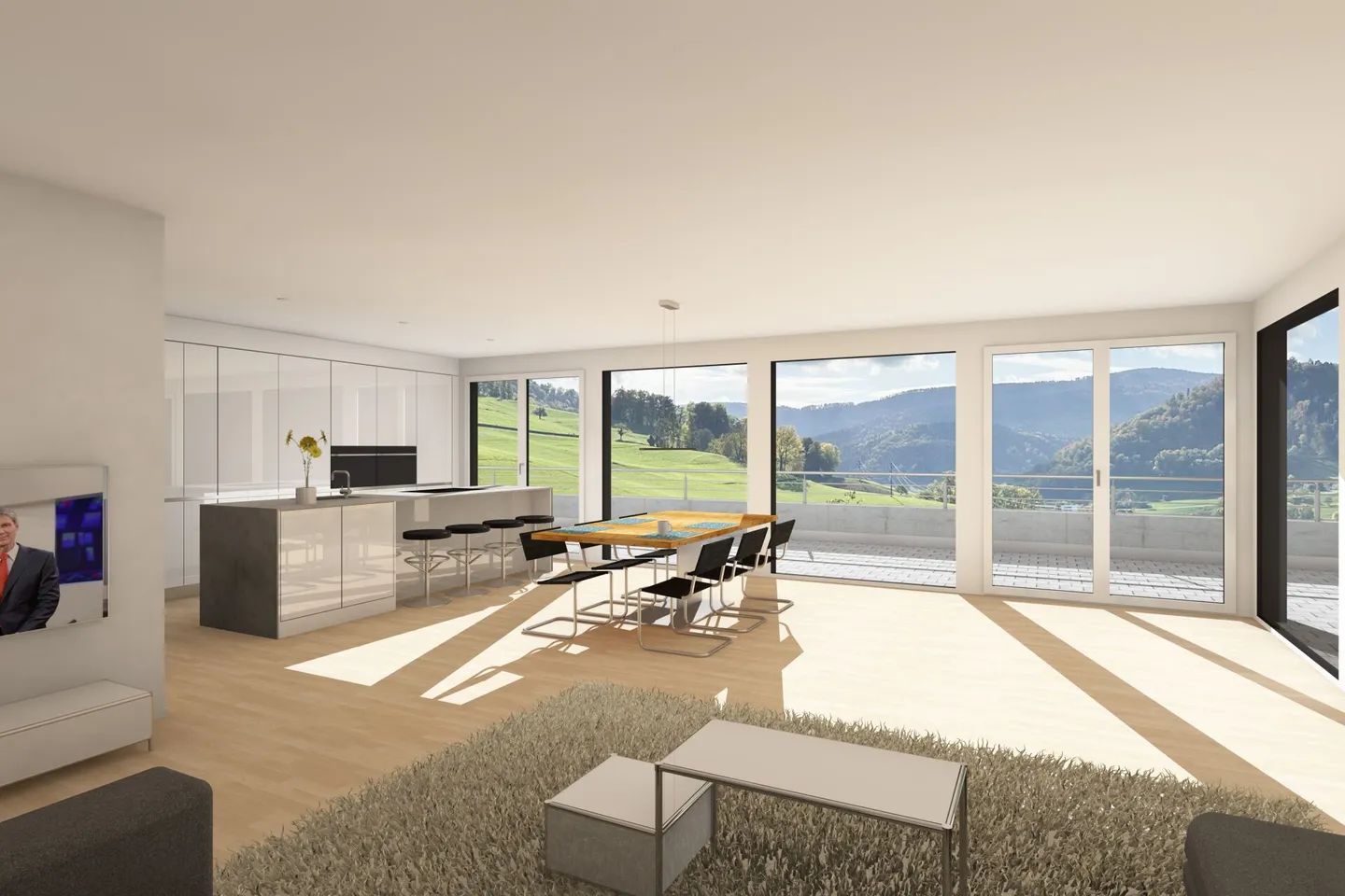 Neubau Doppeleinfamilienhaus mit Weitsicht - Foto 3 von 4