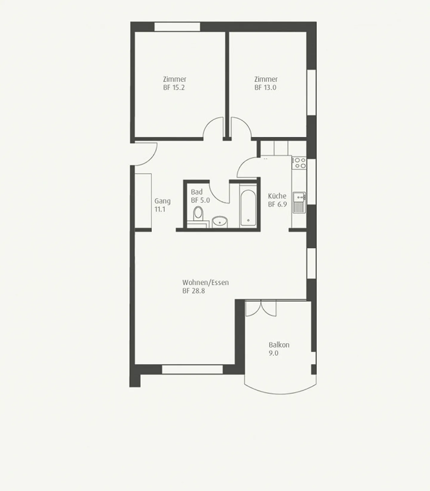 3.5 Zimmerwohnung in Adligenswil - Foto 10 von 10
