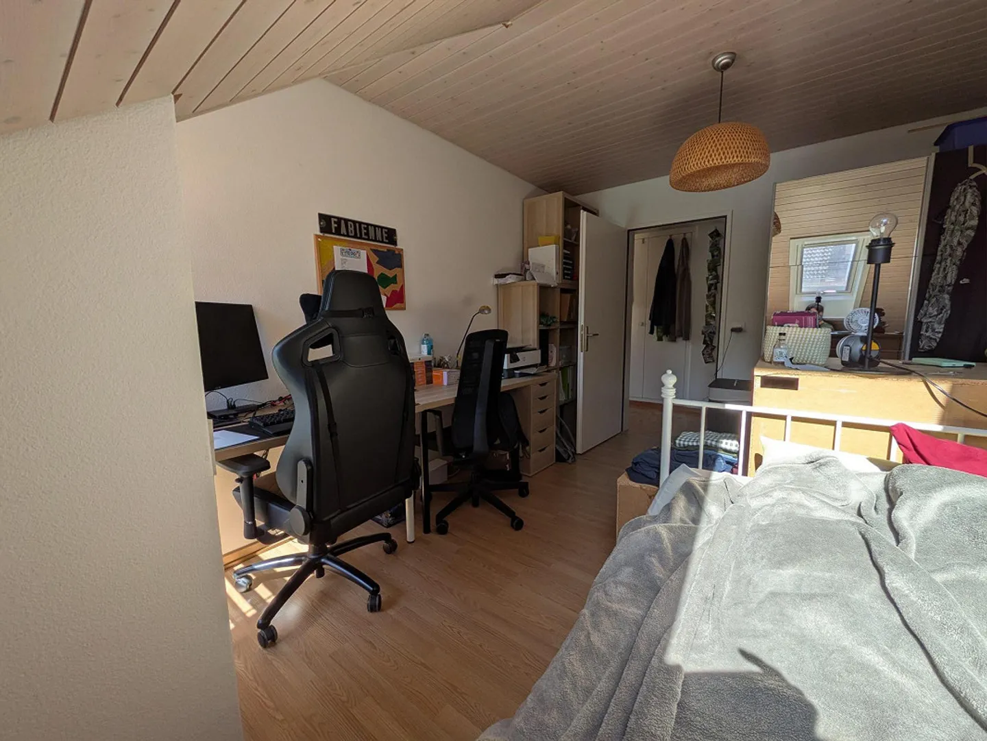Charmante, spacieuse appartement sous les combles cherche locataire! - Photo 8 sur 13