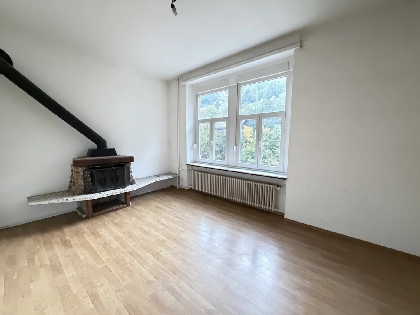 Spacious living room with fireplace - Photo 1 of 7