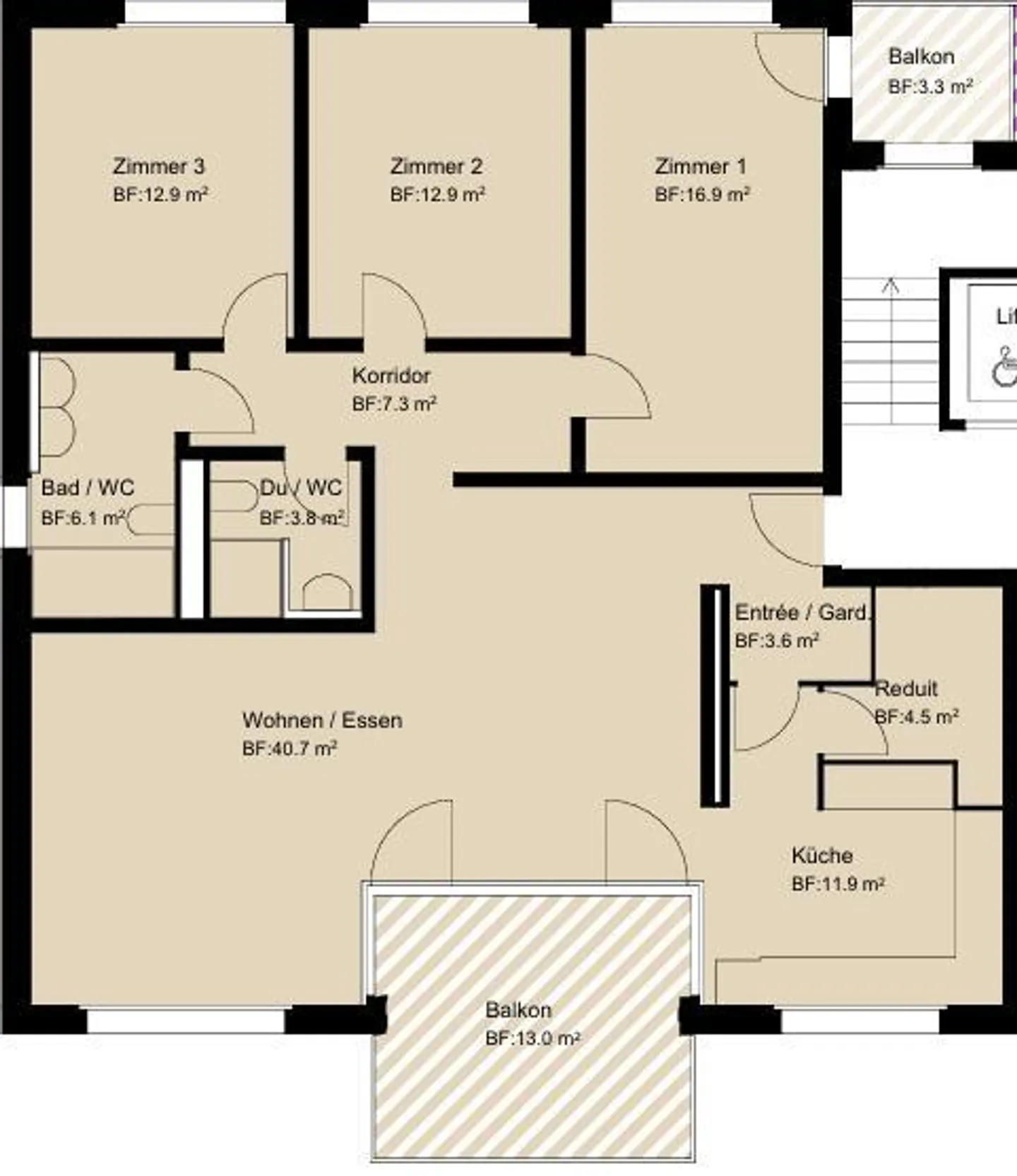 Stilvolle Wohnung in Dübendorf - Foto 7 von 7