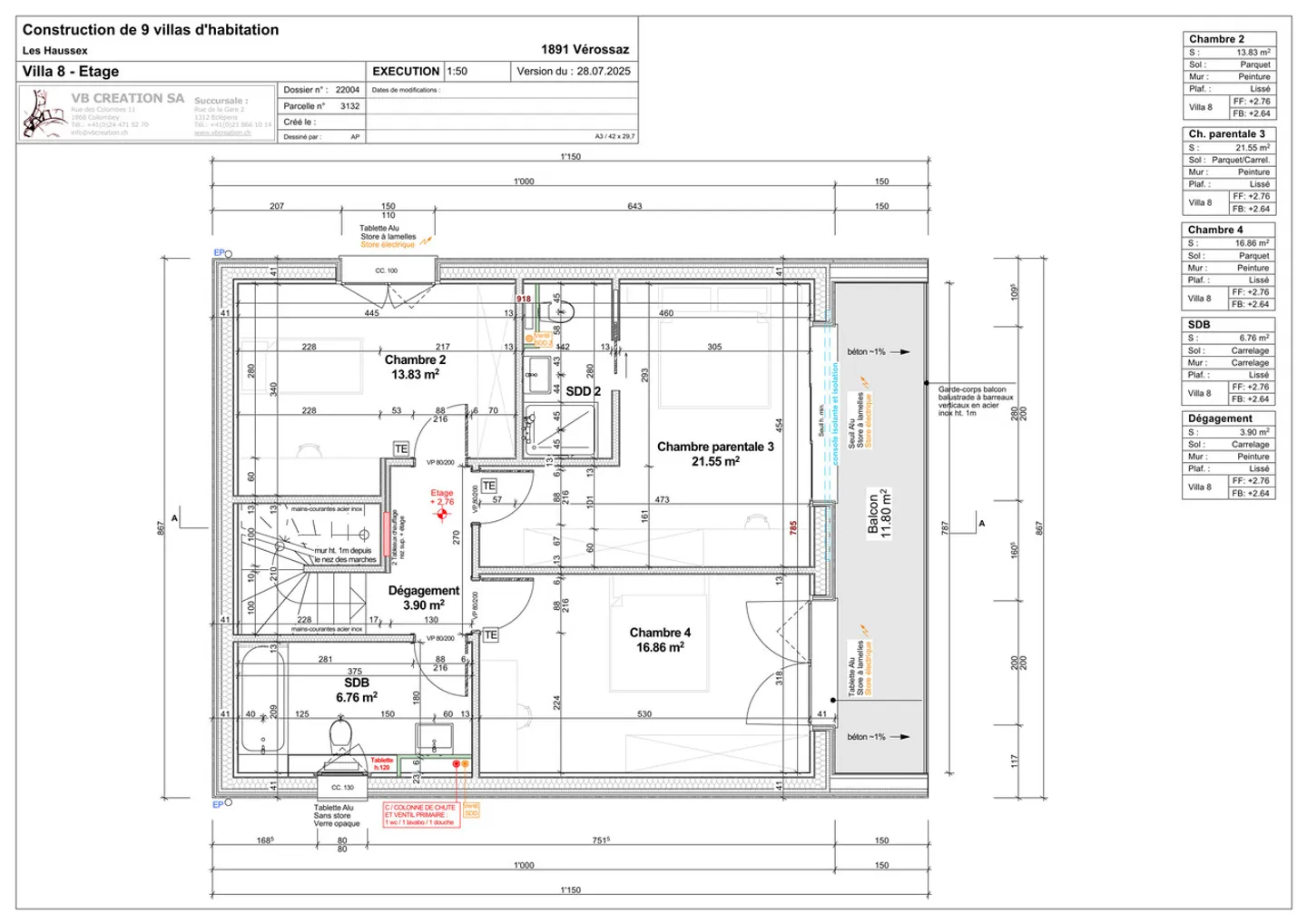 Chalet-Villa-Casa unifamiliare ingrandita a Vérossaz - Foto 8 di 9